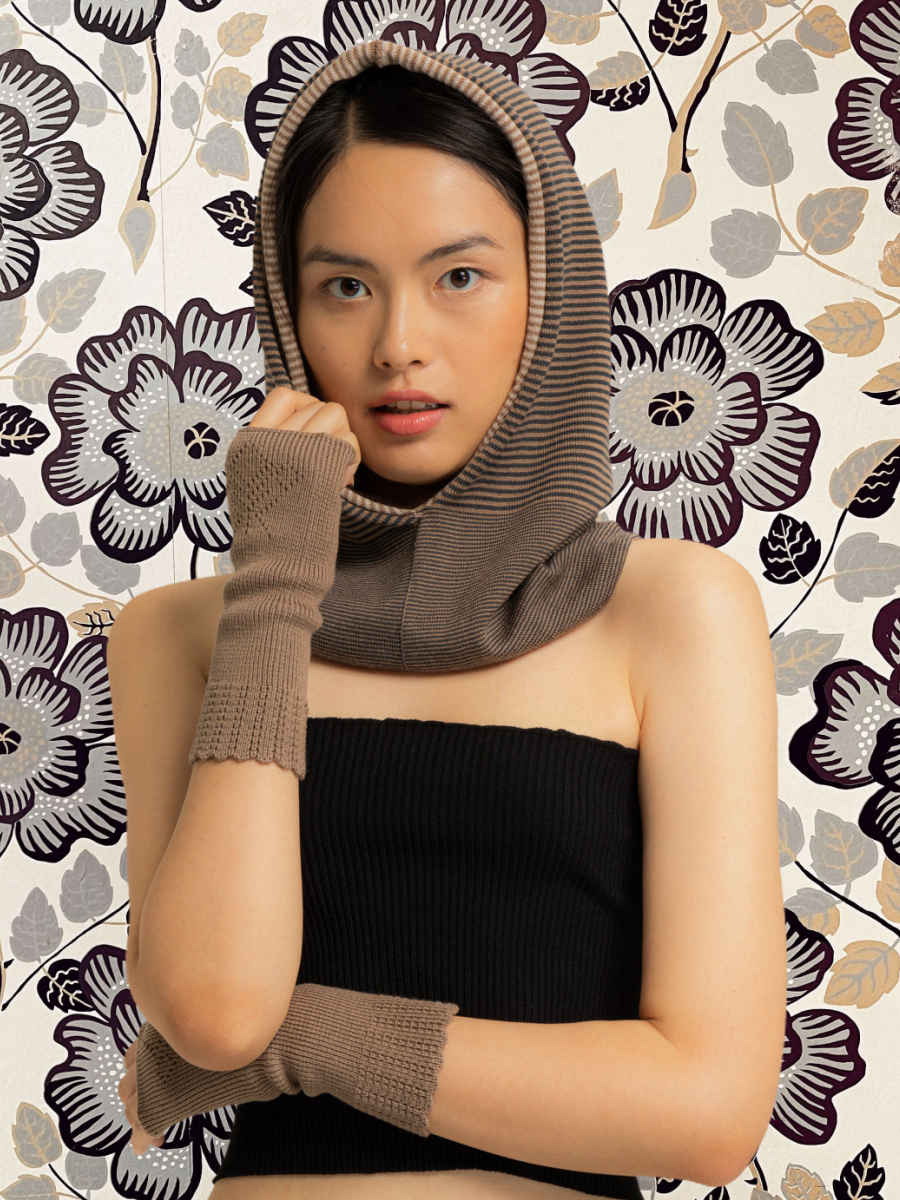 Hoody taupe-graphit