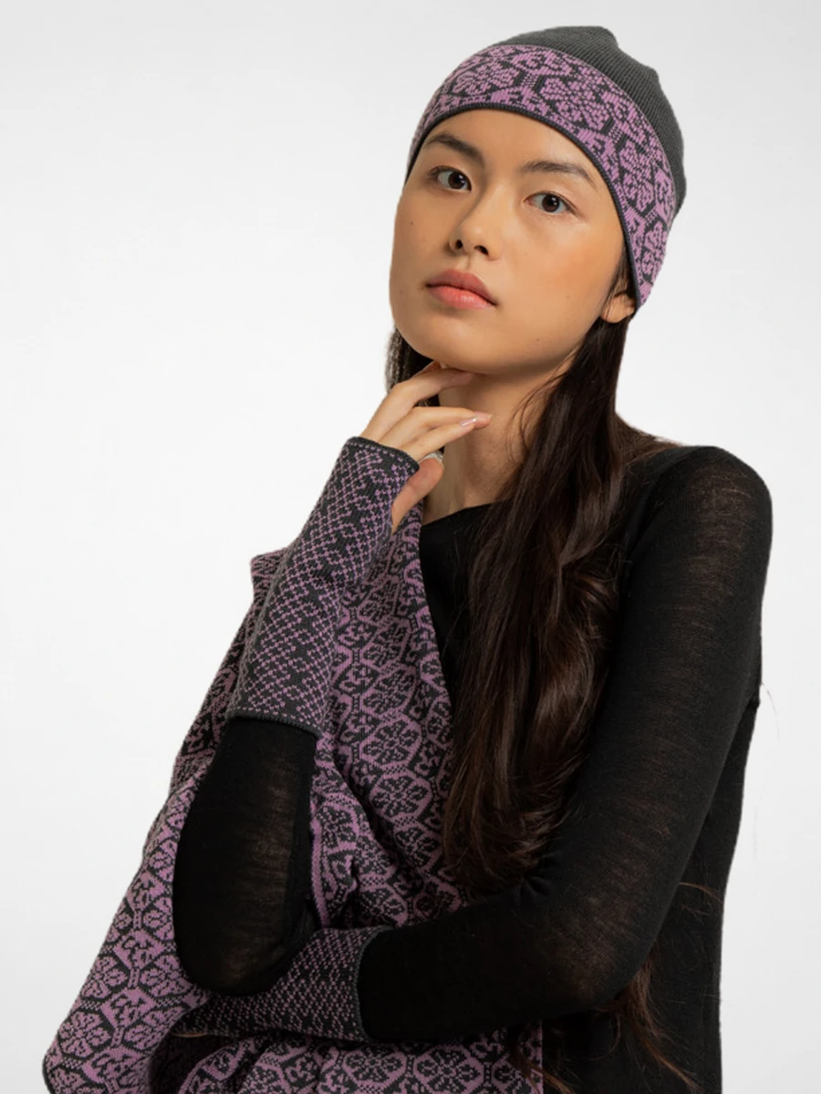 <b>Handwärmer</b> <b>FlowerOm</b> lavendel-graphit